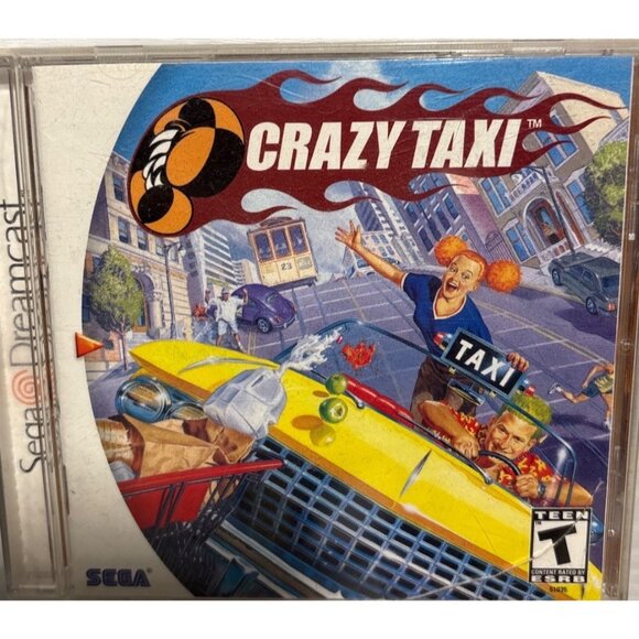 Crazy Taxi Sega & 18 Wheeler American Pro Trucker Dreamcast Game Complete Teen - Picture 3 of 9